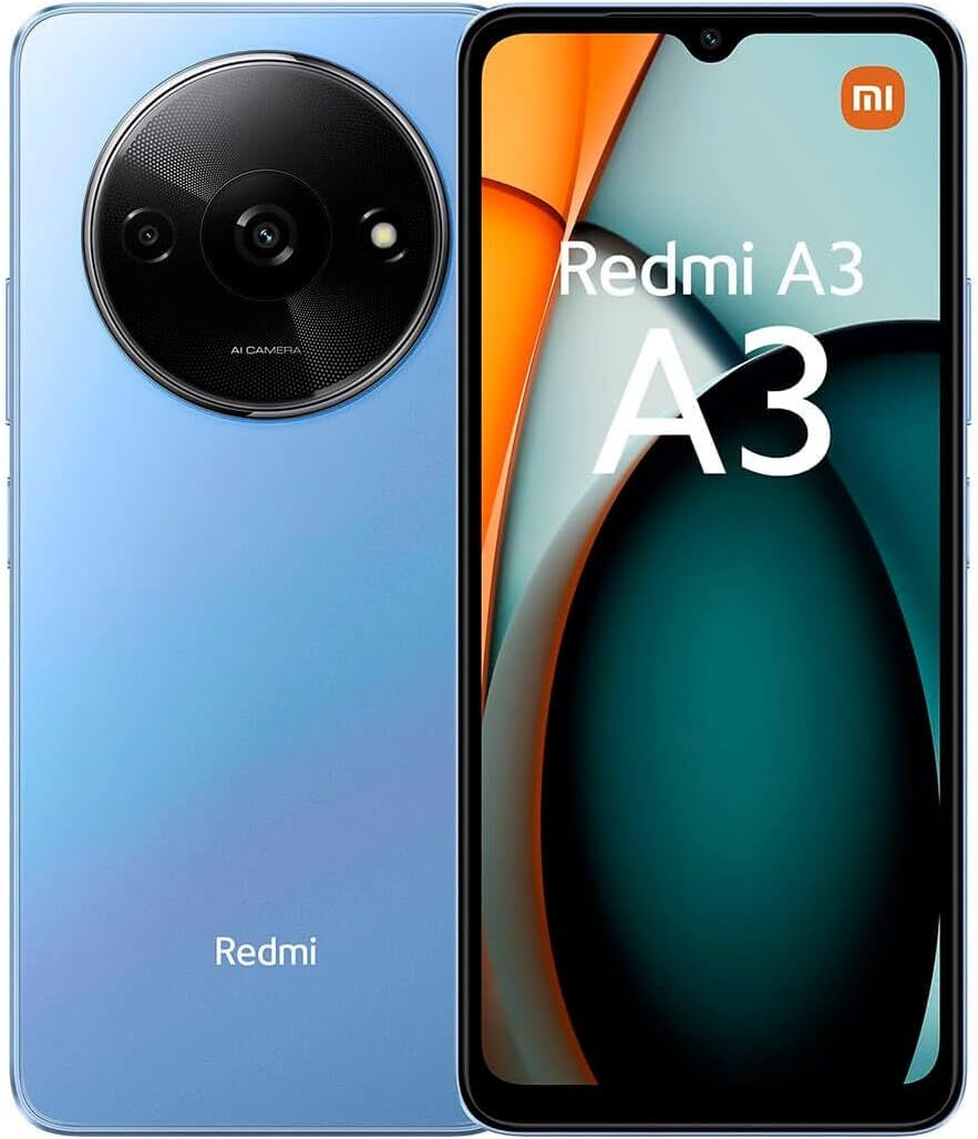 Xiaomi Redmi A3 3/64 GB Cep Telefonu, Yıldız Mavisi