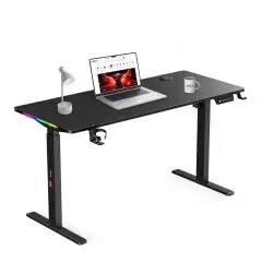 xDrive Rüzgar Yükseklik Ayarlı RGB Oyuncu & Çalışma Masası  ( 140x60 ) siyah