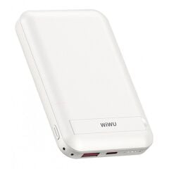 Wiwu Snap Cube Magnetic Wireless Şarj 10.000 mAh Power Bank, Beyaz