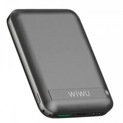 Wiwu Snap Cube Magnetic Wireless Şarj 10.000 mAh Power Bank, Gri