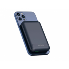Wiwu Snap Cube Magnetic Wireless Şarj 10.000 mAh Power Bank, Lacivert
