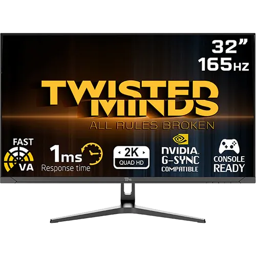 Twisted Minds Eclipse Serisi Curved 32'' QHD 165HZ 1ms Fast VA Oyuncu Monitor