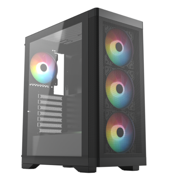 FRISBY FC-9480G 600W 80+ BRONZE USB3.0 4x12CM RGB FAN SIYAH ATX KASA