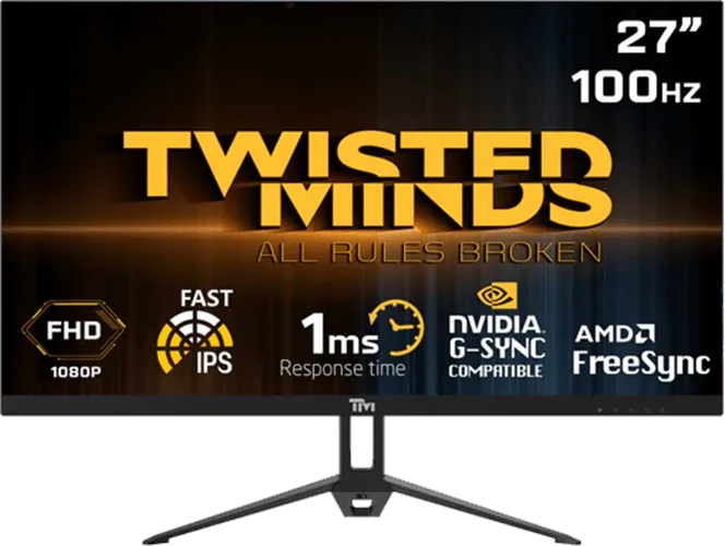 Twisted Minds ECO Serisi Flat 27 FHD, 100 HZ, IPS, 1ms Oyuncu Monitör