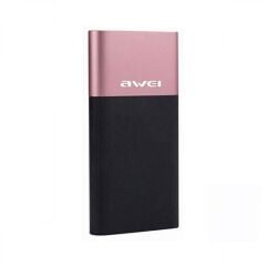 Awei P53K Çift USB Çıkışı 10.000 MAh Pink Powerbank, Pembe