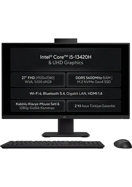 ASUS V470VAK-BPE0250 27'' i5-13420H 8GB 512GB DOS