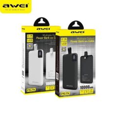 Awei P67K 10.000 mAhÇift USB Şarjlı Powerbank, Siyah
