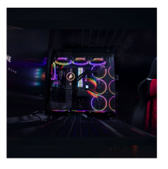 1ST PLAYER SP8 SİYAH 750W 80+ SILVER ATX 3.1 ARGB 7X12CM FAN TEMPERLİ CAM USB 3.0 ATX KASA