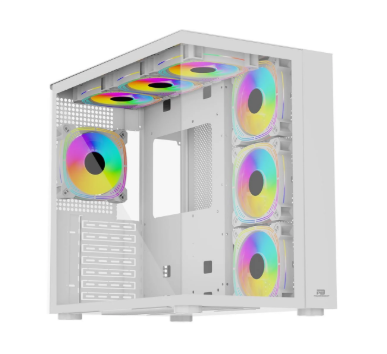 POWER BOOST PB-SS02W 7x ARGB FAN ATX SEA VIEW USB3.0 BEYAZ KASA