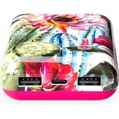 Ttec ArtPower 10.000 mAh Powerbank, Kaktüs Çiçeği