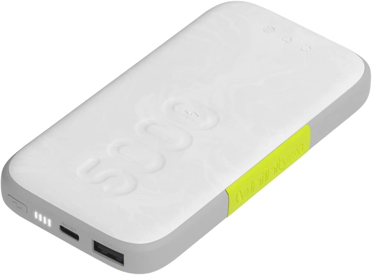 InfinityLab InstantGo 5000 mAh Kablosuz 18W PD Hızlı Şarj Powerbank, Beyaz