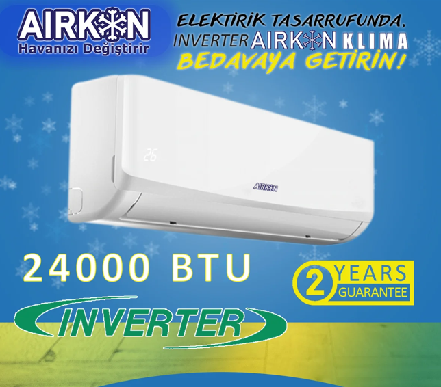 AIRKON – 24000BTU INVERTER KLİMA