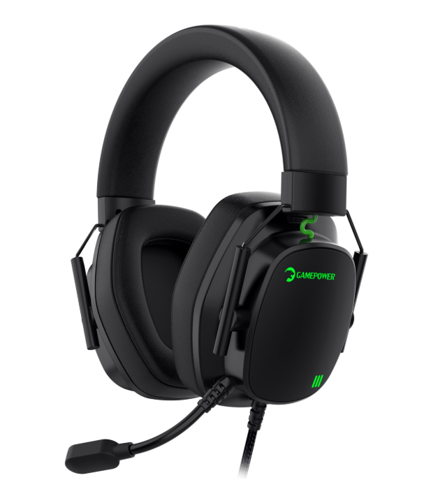 Gamepower Kai Titanium X Siyah Manyetik Pad Gaming Kulaklık (2*3.5mm Jak Dönüştürücü Kablo Hediyeli)