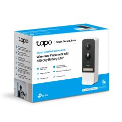 TP-Link Tapo D230S1 2K 5MP Tapo Akıllı Görüntülü Gece Görüş Destekli Kapı Zili