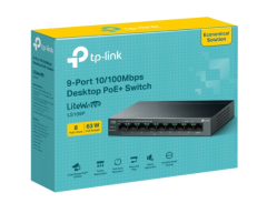 TP-Link LS109P 9Port 1 X 10/100Mbps + 8 X 10/100 Mbps PoE+, 63W Switch