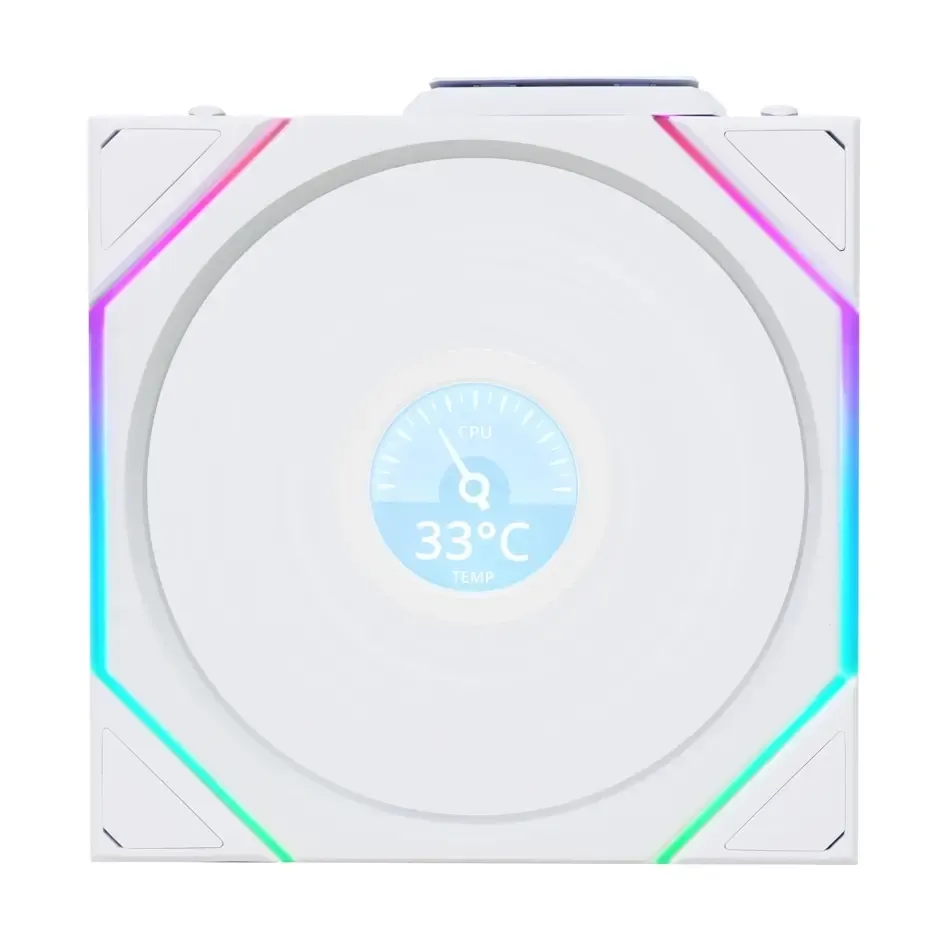 Lian Li Uni Fan TL Wireless LCD 1x120mm Beyaz Kasa Fanı