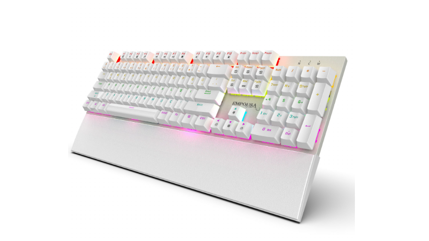 Inca IKG-456 Empousa Blue Switch Mekanik Metal Panel  White Gamıng Klavye