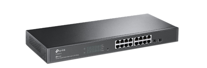 TP-LINK TL-SG2218 16 PORT GIGABIT+2 SFP YONETILEBILIR RACMOUNT JETSTREAM SWITCH