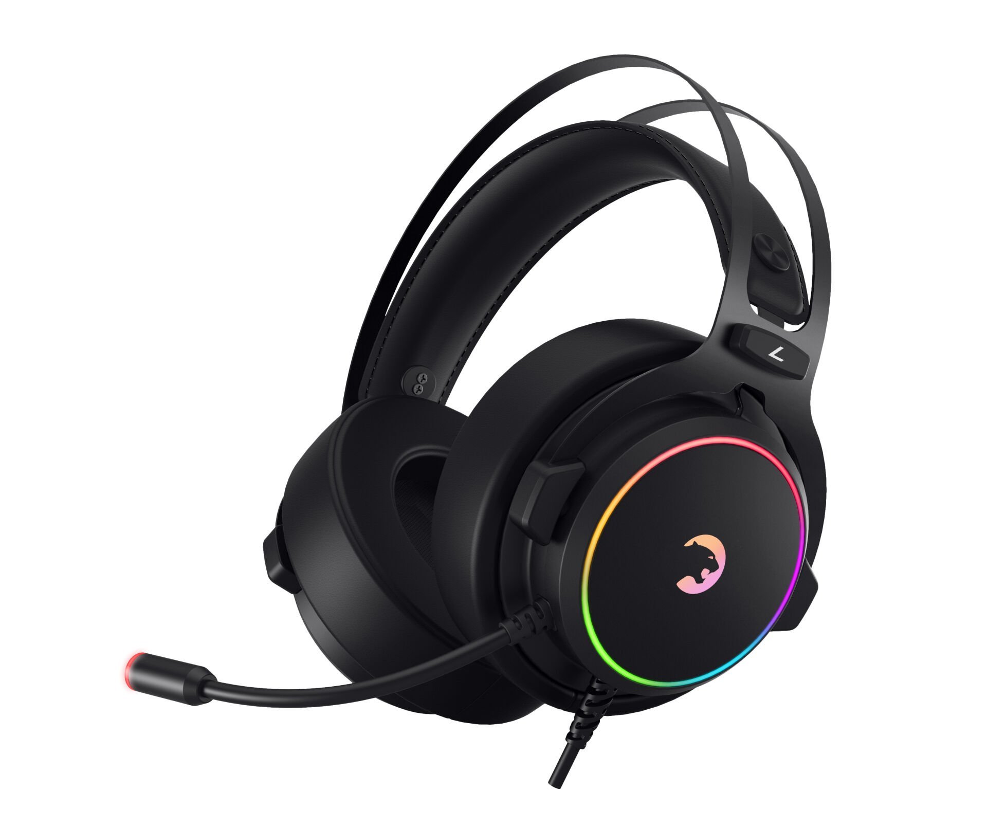 Gamepower Warlord 7.1 Surround RGB Kablolu Mikrofonlu Kulak Üstü Siyah Oyuncu Kulaklığı
