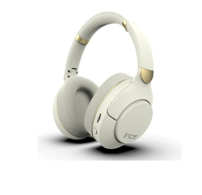 Inca IBK-503B Wireless 5.3 Bluetooth Memory Card Support KULAKLIK BEJ