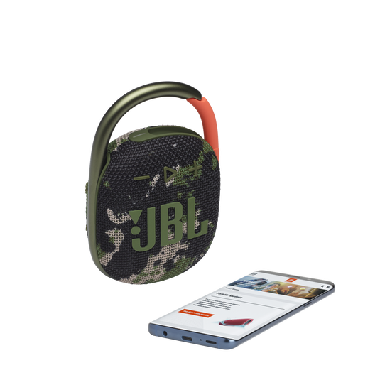 JBL Clip 4 Su Geçirmez Taşınabilir Bluetooth Hoparlör, Kamuflaj