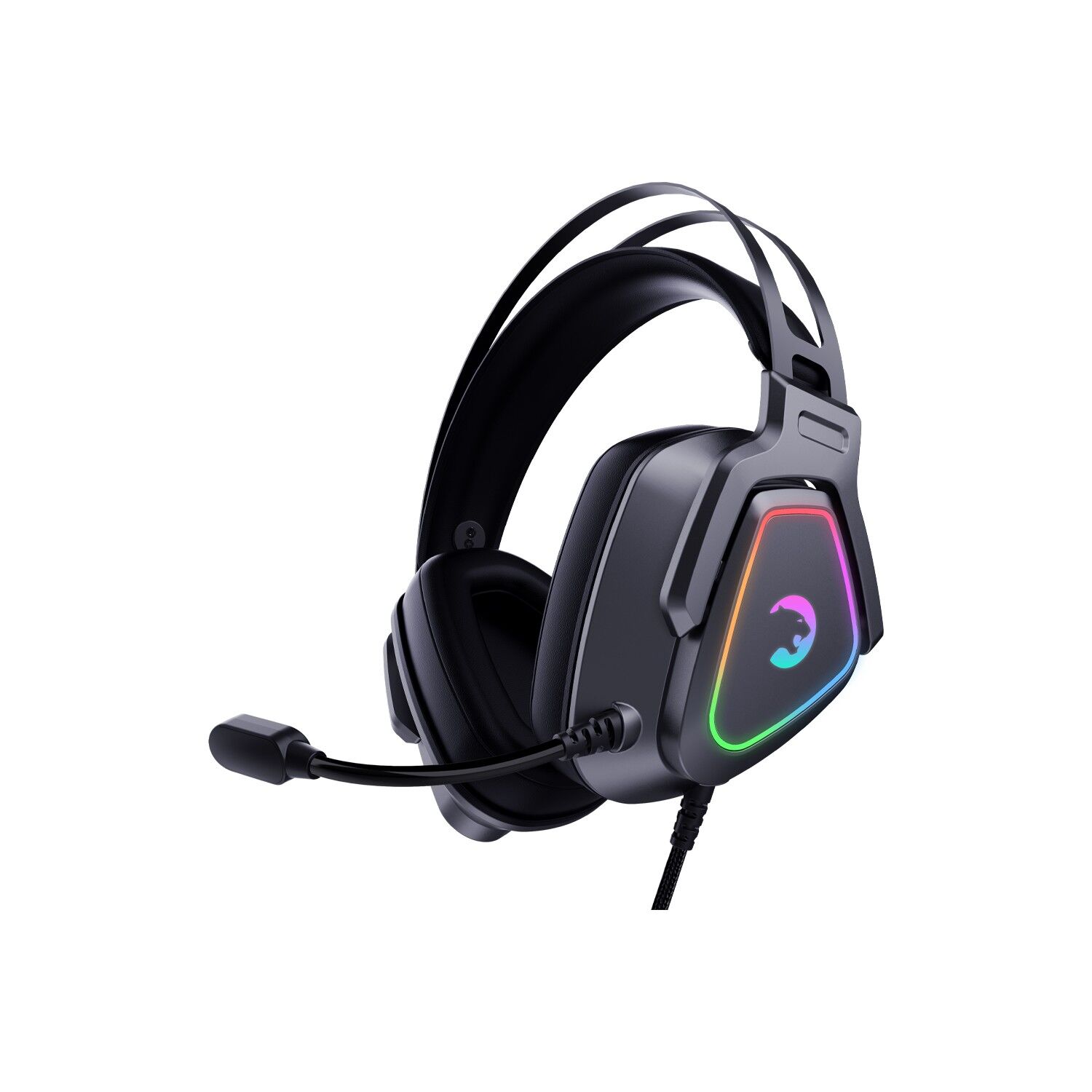 Gamepower Kyruse Pro 7.1 Surround RGB Titreşimli Oyuncu Kulaklık, Gri