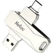 NETAC U782C 128GB USB 3.0+TYPE-C DUAL FLASH BELLEK