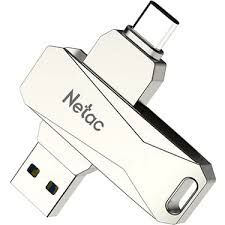 NETAC U782C 128GB USB 3.0+TYPE-C DUAL FLASH BELLEK