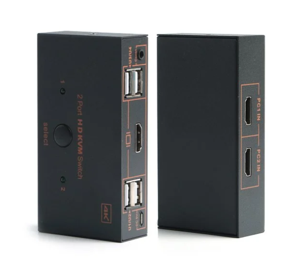 DARK 2xHDMI 4xUSB KVM SWITCH 4K 30Hz EKRAN ÇOKLAYICI
