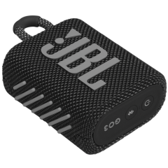 JBL Go 3 Su Geçirmez Taşınabilir Bluetooth Hoparlör, Siyah