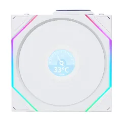 Lian Li Uni Fan Reverse TL Wireless LCD 1x120mm Beyaz Kasa Fanı
