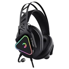 GamePower Kizaru Pro Titreşimli 7.1 Surround Hi-Fi RGB Oyuncu Kulaklığı, Siyah