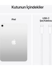 Apple iPad A16 11''  Tablet Gümüş - 256 GB