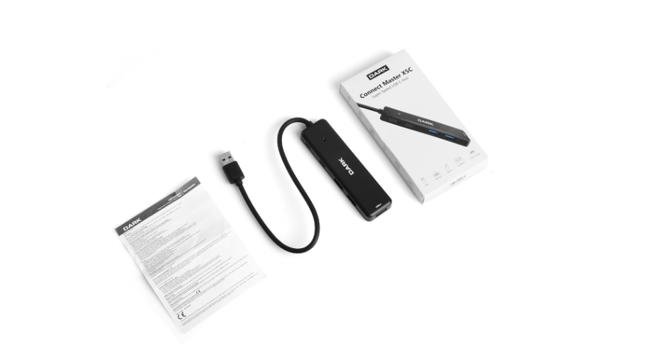 DARK CONNECT MASTER X5C USB3.2 TO 3xUSB3.0/2xTYPE-C HUB SIYAH