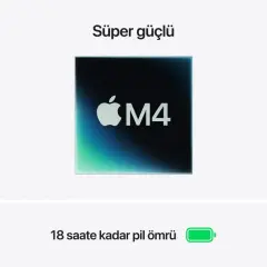 MacBook Air 13 inc M4 10CPU 10GPU 16GB 512GB Gök Mavisi MC6U4TU/A