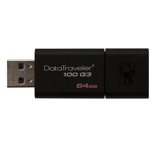KINGSTON DT100G3/64 64GB USB 3.0 FLASH BELLEK SIYAH
