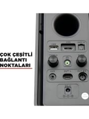 Rampage RMS-311 Shard 2+1 80W Müzik Seti - Siyah