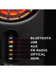 Rampage RMS-311 Shard 2+1 80W Müzik Seti - Siyah