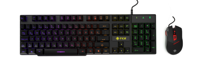 INCA IKG-448 KABLOLU GAMING KLAVYE MOUSE SET
