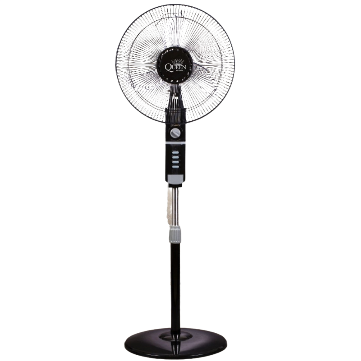 Queen 18'' 5 Kanatlı 3 Hız Kademeli Sessiz Siyah