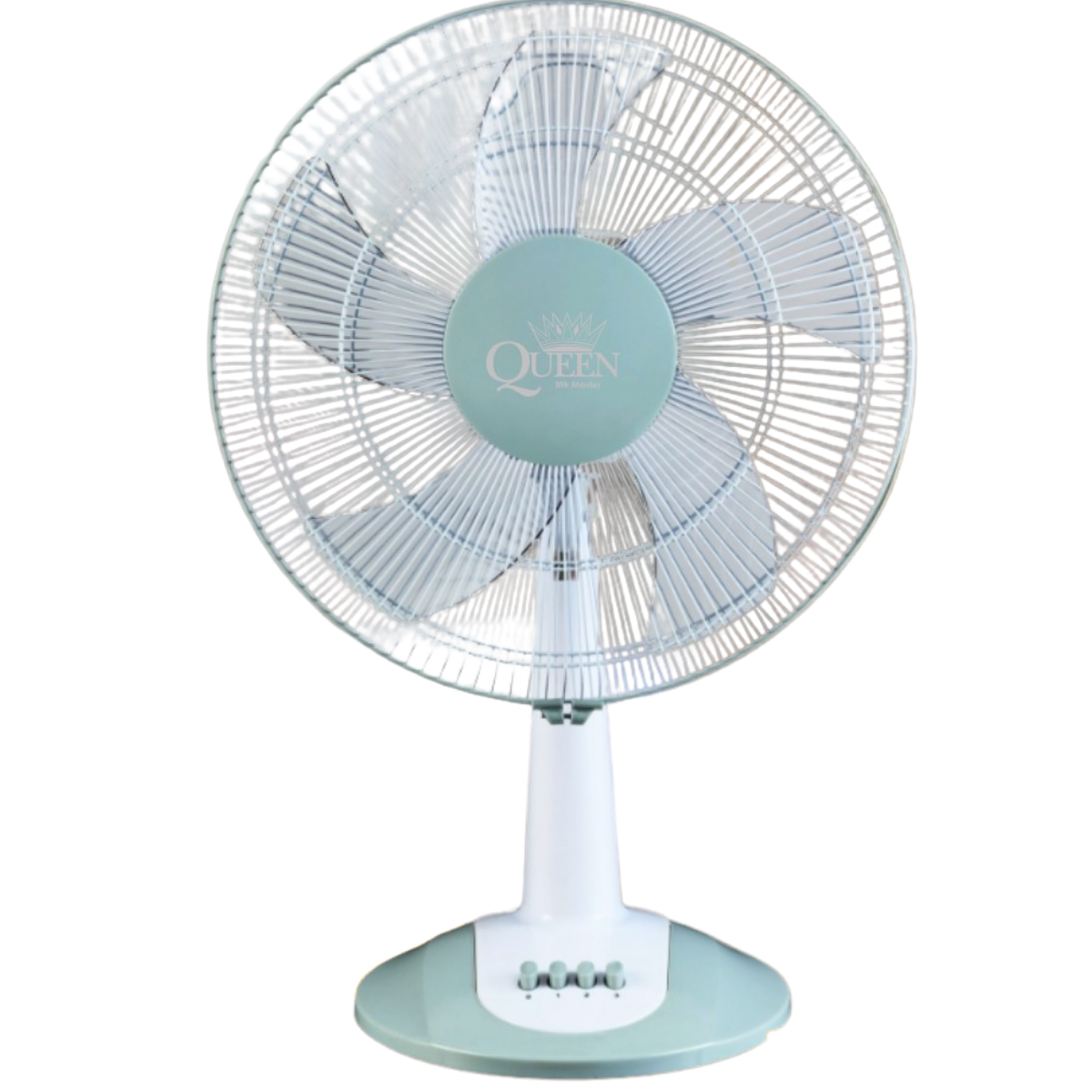 Queen 16'' 5 Kanatlı Sessiz Masaüstü Vantilatör Beyaz