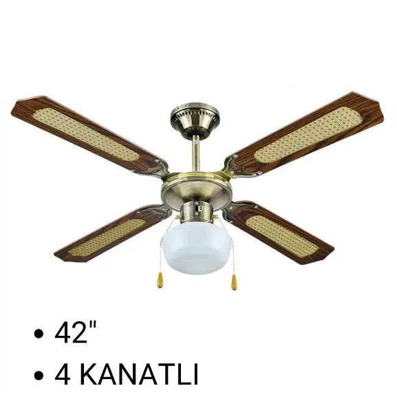 Queen 42'' 4 Kanatlı Işıklı Tavan Vantilatörü F950