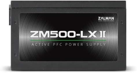Zalman ZM500-LXII 500W Siyah Güç Kaynağı