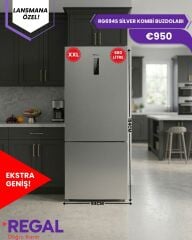 REGAL RG694S Silver 679 Lt. Kombi Buzdolabı