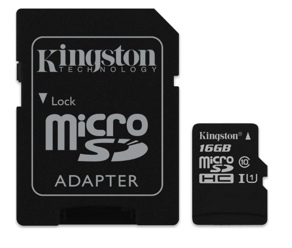 KINGSTON 16GB MICRO SDHC UHS-1 CLASS