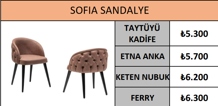 SOFIA SANDALYE