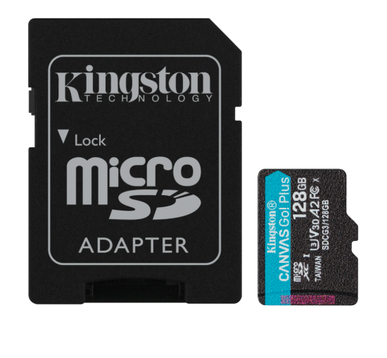 KINGSTON 128GB MICRO SDHC CANVAS GO PLUS KART