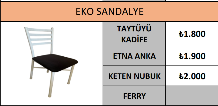 EKO SANDALYE