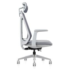 xDrive XD-1010 Fileli Başlıklı Çalışma Koltuğu Gri