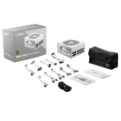 MSI MPG A750GF Beyaz 750W 80 Plus Gold 140mm Full Modüler Gaming Power Supply